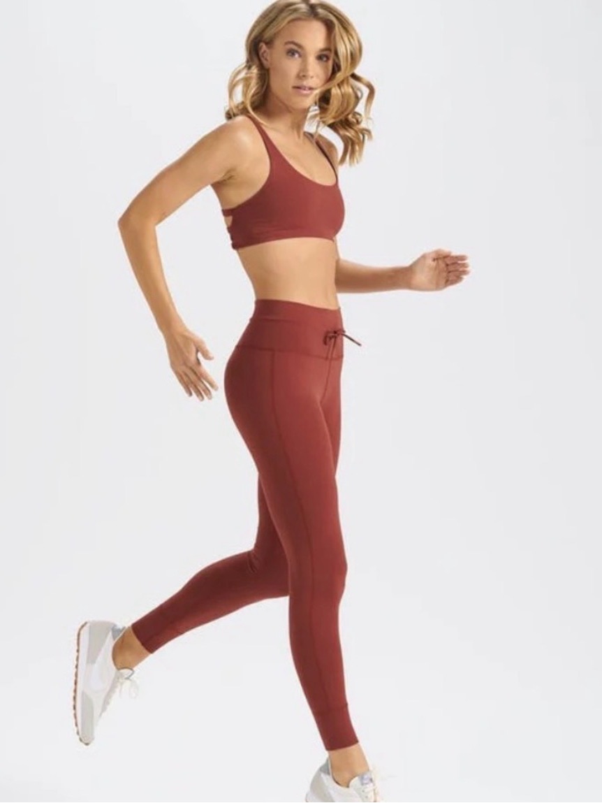 Vuori Xs Daily Leggings In Brick Nwt